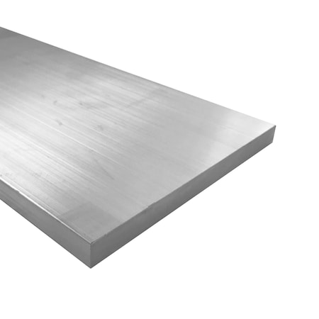 Remington Industries 1/2" x 8" Aluminum Flat Bar, 6061 Plate, 4" Length, T6511 Mill Stock 0.50X8.0FLT6061T6511-4